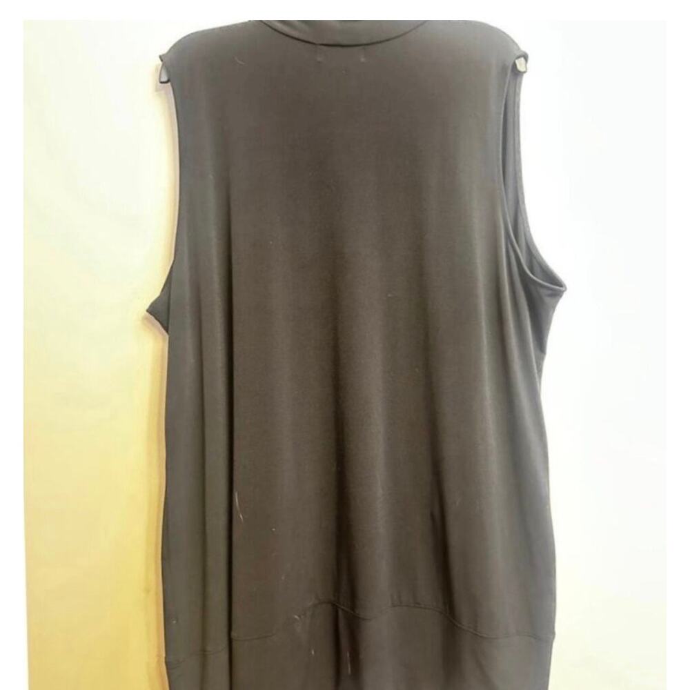 Liz Claiborne Black Open Front Drape Vest Cardigan Plus Size 2X - Picture 6 of 10